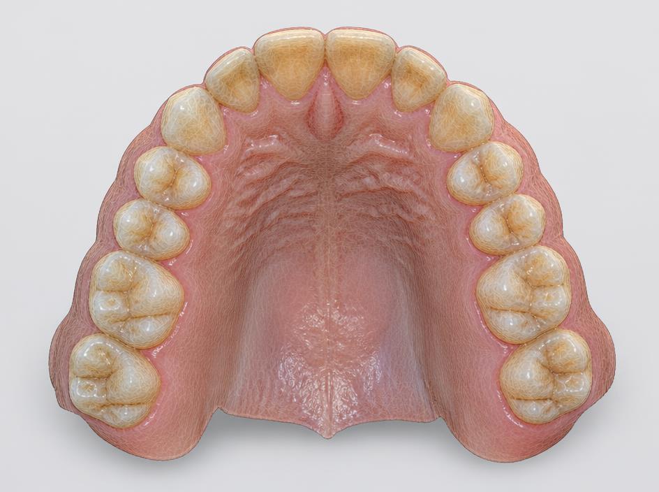 Intraoral 3D scan of a full upper dental arch